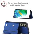 thumbnail image 2 of Dteck Wallet Phone Case for Samsung Galaxy S21 FE,Shockproof Luxury PU Leather Flip Back Card Slots Kickstand Slim Cover with Detachable Adjustable Lanyard.For Samsung Galaxy S21 FE,Blue, 2 of 6