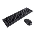 thumbnail image 1 of Wireless Keyboard and Mouse Combo, Black 104 Keys Full Size Ergonomic Keyboards USB 2.4 G Receiver Plug and Play Mechanical Feel for Desktop Computer Laptop PC, 1 of 7