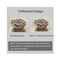 thumbnail image 2 of WFSposter Funny Sloth Wall Art Rustic Country Animal Canvas Print Sloth Wearing a Wreath Wall Decoration Vintage Animals Poster Collection Artwork for Bathroom Kitchen Kid's Room Nursery Decor 12x12, 2 of 7