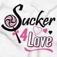 thumbnail image 2 of Sucker For Love Funny Valentines Day Womens Plus Size Graphic Zipper Hoodie Brisco Brands 4X, 2 of 3