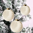thumbnail image 4 of Kugisaki 12 PCS Velvet Christmas Balls, 8cm/3.15in Flocked Christmas Tree Ornaments Plastic Balls, Holiday Scene Decoration Supplies for Christmas Tree Holiday Wedding Party Multicolor, 4 of 7