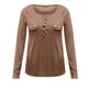 thumbnail image 5 of Top de otoño invierno de cobertura de manga larga delgado de punto de moda de color sólido para mujer Fridja  FKASFK2844, 5 of 5
