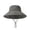 Gray, variant on Sun Hats for Women Gardening Hat Wide Brim Ponytail Beach Sun Protection Breathable Cotton Summer Hat with Fold-Up Brim