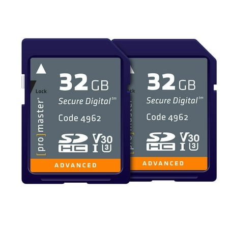 Image of ProMaster SDHC 32GB Advanced Twin Pack 633x SDHC Memory Card