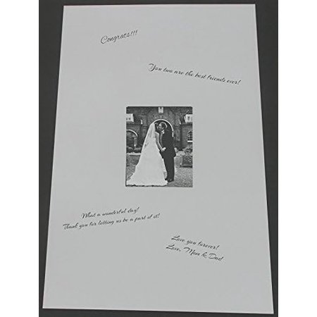 CountryArtHouse 24x36 White Signature and Autograph Picture Mat for 8x10 Picture. Weddings, Baby Showers, Reunions, Events