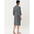 thumbnail image 4 of Albornoz tipo gofre Lars Amadeus para hombre gris XS, 4 of 5