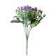 thumbnail image 5 of Ramo de rosas artificiales simulación floral decoración oficina en casa plástico falso flor rosa, púrpura 2 piezas sidaley HA8203-04B, 5 of 6