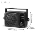 thumbnail image 3 of External 1PC Mini Portable 3.5mm External Speaker for  /  Car Two Way Radio Black, 3 of 7