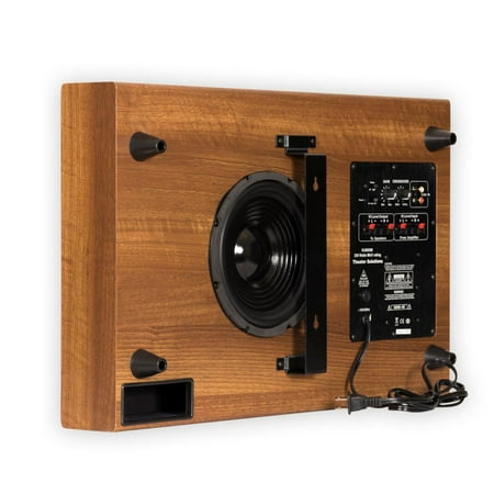 Brown Leather Motion Home Theater - Theater Solutions SUB8SM Home Theater Powered 8