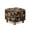 Mushroom Floral Print Black, variant on SCRAWLGOD St. Patrick's Day Shamrock Pattern Green Beige Ottoman Cover Square Stretch Ottoman Slipcovers Soft Storage Foot Rest Cover Washable Footrest Stool Slipcover with Elastic Bottom