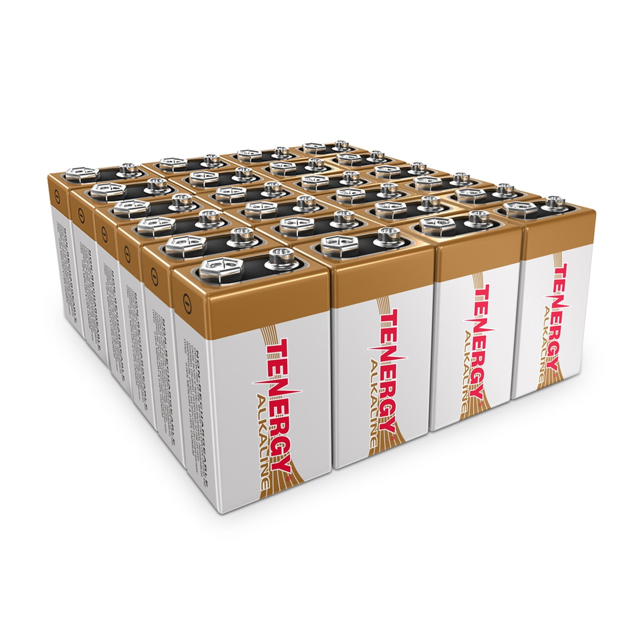 Tenergy 24 Pack 9V Size (6LR61) Alkaline Batteries