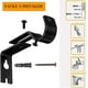 thumbnail image 3 of CHAO 12 soportes ajustables para barra de cortina, soportes de pared ajustables para barra de cortina, soporte de cortina con tornillos, negro-phwj, 3 of 5