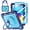 Nvayblue+Blue, variant on ELEHOLD Rugged Case Built-in Screen Protector for iPad (A16) 11th 2025 / 10th 2022 Pencil Holder Ring Kickstand Cover With Crossbody Strap,Black