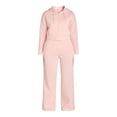 thumbnail image 4 of Liv & Lottie Juniors’ Cropped Hoodie and Wide Leg Pants Fleece Set, 2-Piece, Sizes S-XL, 4 of 4