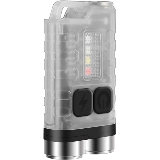BIGUY V3 Small Powerful EDC Flashlight with Red UV Blue Light Super