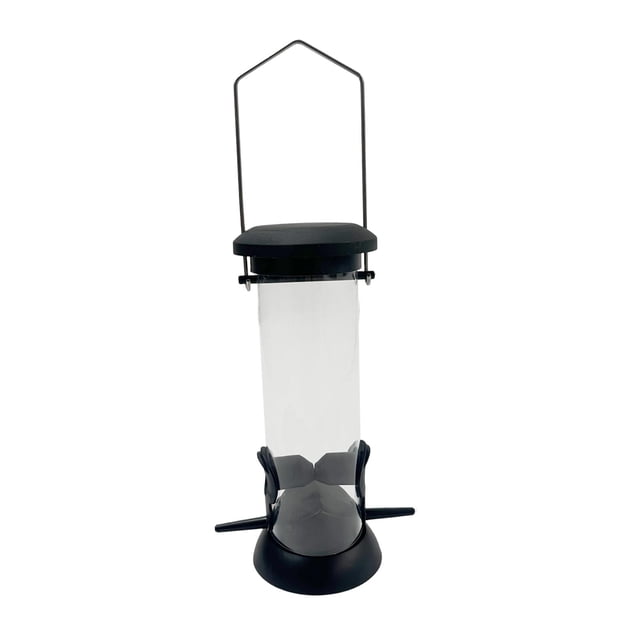 Comederos de tubo para pájaros para exteriores. Comedero colgante para vallas y patios. 1 marcha
