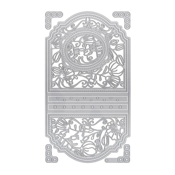 Troqueles De Corte, Plantilla De Corte De Acero Al Carbono, Molde De Grabado De Metal, Herramienta Auxiliar Diy Para Álbum De Recortes, Fabricación De Tarjetas, Artesanías De Papel Yuarrent HA020415-00