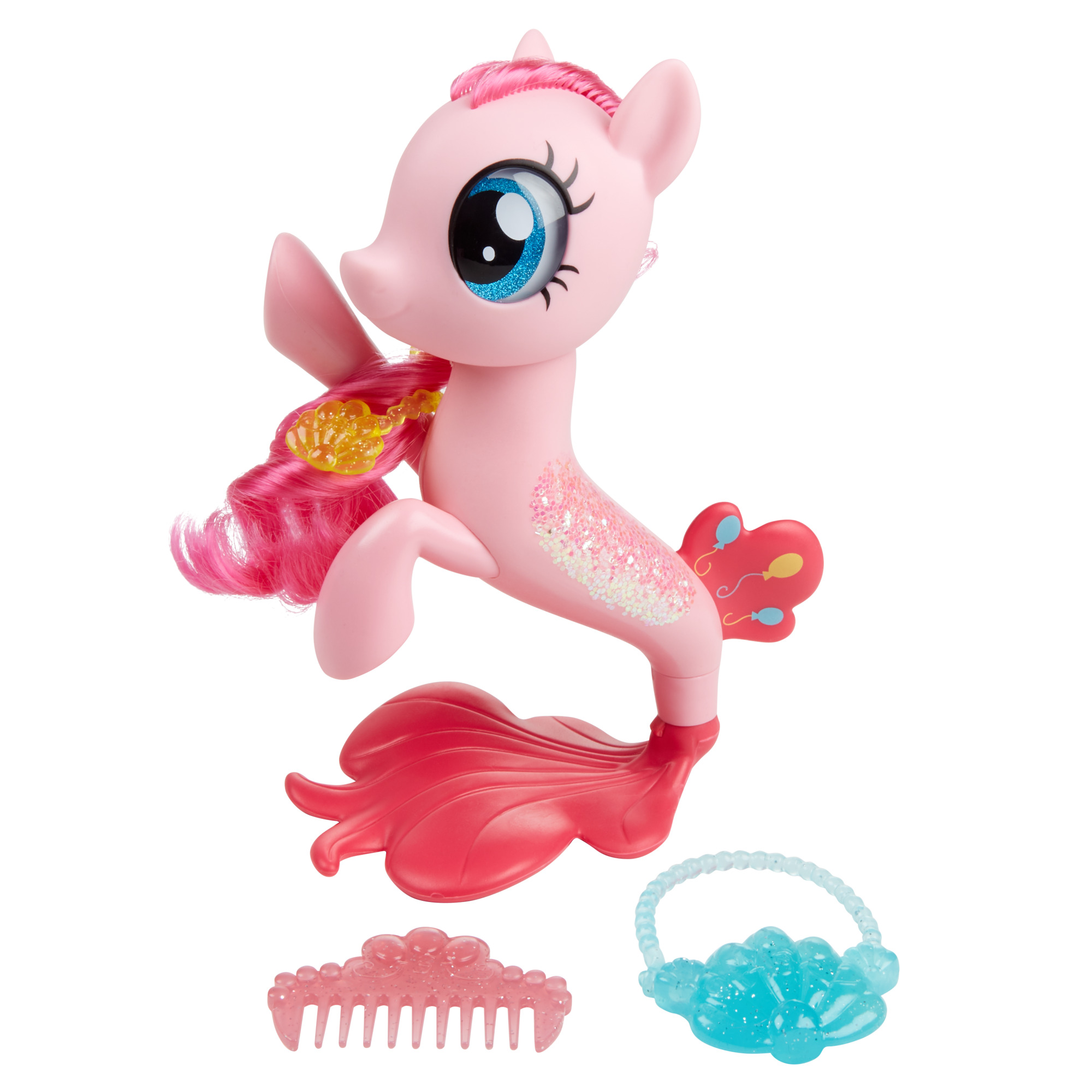 My Little Pony The Movie PINKIE PIE GLITTER /& STYLE SEAPONY MLP Toy Figure /& Acc