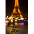 thumbnail image 2 of Steve Mohlenkamp 11x14 Black Ornate Wood Framed with Double Matting Museum Art Print Titled - A souvenir Eiffel Tower on the wall of the Seine River across from the real thing, 2 of 4