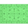 thumbnail image 1 of Ahgly Company Indoor Rectangle Oriental Emerald Green Traditional Area Rugs, 2' x 4', 1 of 4