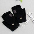 thumbnail image 1 of Guantes calefactores con carga USB, guantes de medio dedo con pantalla táctil, guantes de invierno cálidos con tapa para hombres y mujeres, 1 of 6