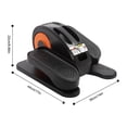 thumbnail image 2 of 17*14*8.66 Orange Black Floor Standing Electric Ellipse Leg Exerciser with Remote Control for Homes, Gyms, 2 of 20