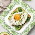 thumbnail image 6 of Glad Square Disposable Paper Plates for All Occasions  New & Improved Quality  Soak Proof, Cut Proof, Microwaveable Heavy Duty Disposable Plates  10" Diameter, 600 Count Green, 6 of 6