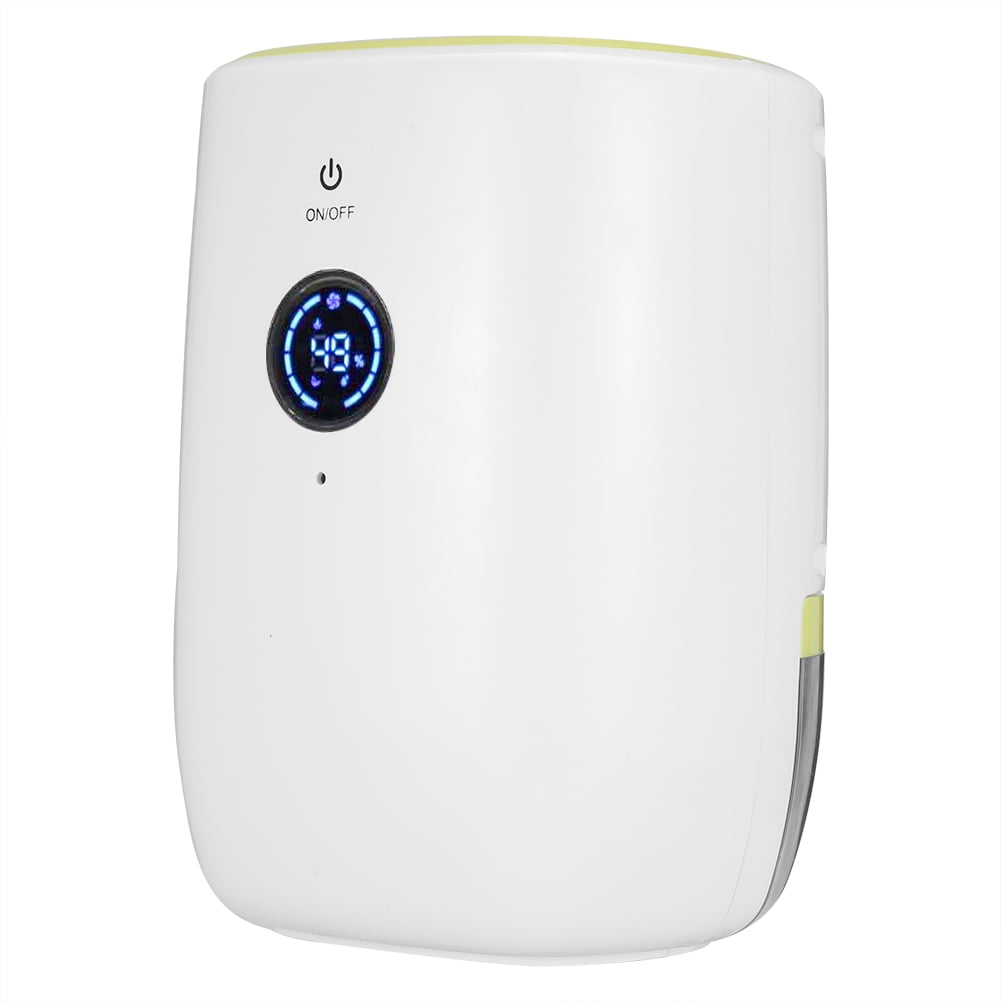 YAHHU 800ML Portable Auto-Off Electric Air Dehumidifier for Home, White (6.3 x 5.5 x 8.7 inches / 16 x 14 x 22 cm)