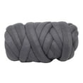 thumbnail image 1 of GUOOL 25 Meters Chunky Wool Bulky Arm Knitting Wool Roving - Deep Grey, 1 of 9