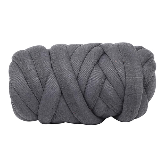 GUOOL 25 Meters Chunky Wool Bulky Arm Knitting Wool Roving - Deep Grey