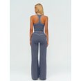 thumbnail image 5 of IDOPIP Two Piece Workout Sets for Women Racerback Compression Contrast Tank Top Matching High Waist Wide Leg Yoga Jogger Tummy Control Bell Bottom Flare Pants Pilates Running Outfits, 5 of 6