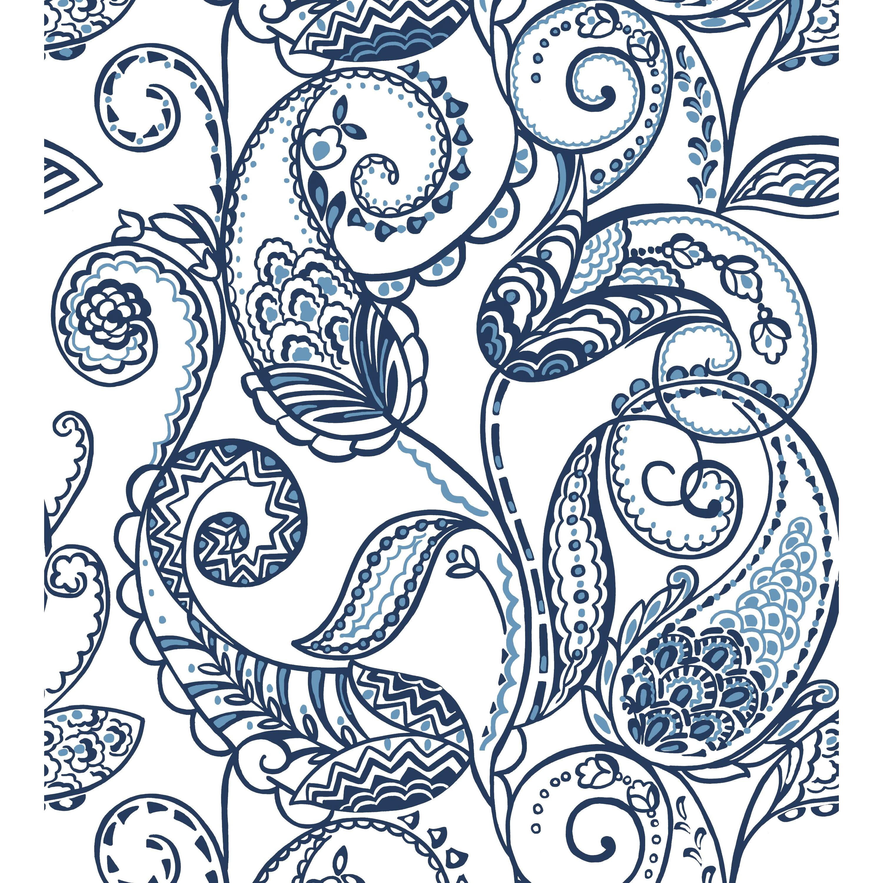 RoomMates Paisley Power Peel and Stick Wallpaper - Walmart.com