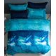 thumbnail image 2 of Starry Sky Print 4-Piece Microfiber Bedding Set with Duvet Cover, Bed Sheet and 2 Pillowcases, Bedding Set for Adult Children's Bedroom (Blue Dolphin, 2 of 5