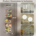 thumbnail image 3 of Lavish Home 6-Tier Adjustable Over the Door Pantry Organizer - Powder-Coated Steel Hanging Pantry Shelves and Rack for Kitchen Organization (White), 3 of 10