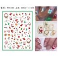 thumbnail image 1 of Pegatinas de uñas de Navidad para invierno, calcomanías 3D de copos de nieve, alce, Papá Noel, galleta, hombre, lazo, nuevo esmalte de Gel de Navidad, decoración de uñas deslizante, 2023, 1 of 4