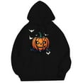 thumbnail image 4 of Halloween Pumpkin Hoodies for Men 2025 Spooky Pumpkin Graphic Hooded Sweatshirt Halloween Pullover Tops, 4 of 5