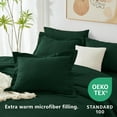thumbnail image 4 of Full Comforter Set Emerald Green, 7 Pieces Bed in a Bag Bedding Comforter Set with Sheets, All Season Boho 7PC Bed Sets with Comforter, Fitted Sheets, Flat Sheets, Pillow Shams and Pillowcases, 4 of 18