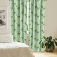 thumbnail image 2 of Ambesonne Floral Curtains, Dragonflies and Campanulas, Pair of 28"x63", Pale Green Pale Blue, 2 of 5