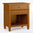 thumbnail image 5 of WyndenHall  Sterling SOLID WOOD 24 inch Wide Bedside Nightstand Table Light Golden Brown Stained,Wood Finish, 5 of 5