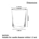 thumbnail image 2 of Juego de 36 portavelas de vidrio transparente Comrzor, 2 of 6