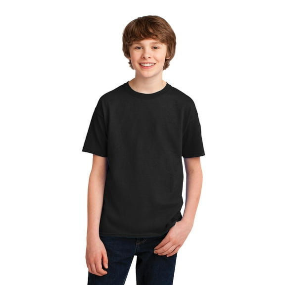 Gildan Boy's Short Sleeve 100 Percent Polyester T-Shirt 42000B