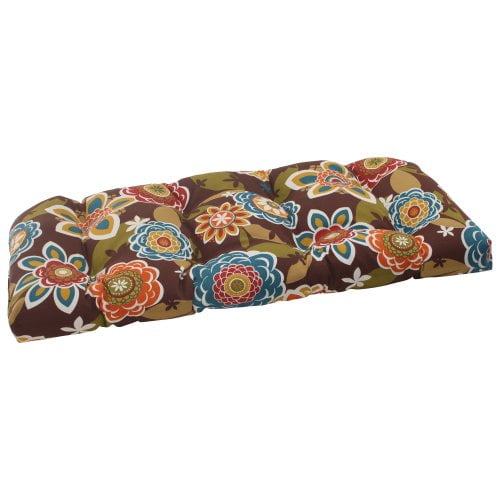 Pillow Perfect Coussin de Causeuse en Osier Annie pour Intérieur/extérieur, Chocolat