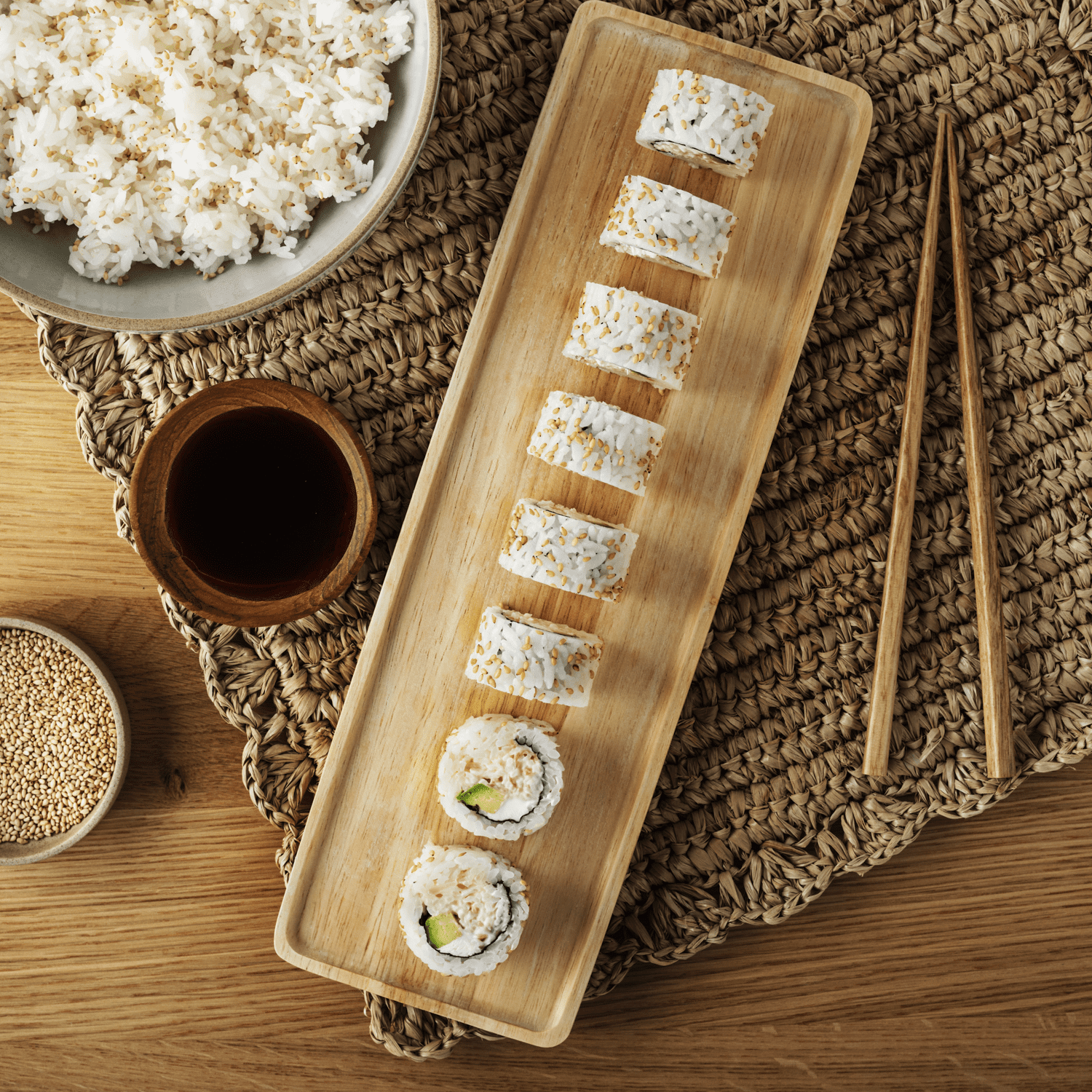 Marketside California Fresh Flavor Cream Cheese Roll Sushi, Fresh Deli Sushi, 8 oz, 1 Count (Refrigerated)