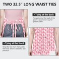 thumbnail image 6 of Pink Breast Cancer Apron-Garden Aprons for Women with Pockets-Cotton Linen Waterproof Kitchen Cooking Gardening Aprons Adjustable for Kitchen,Cooking,BBQ and Salon 32"x27", 6 of 7