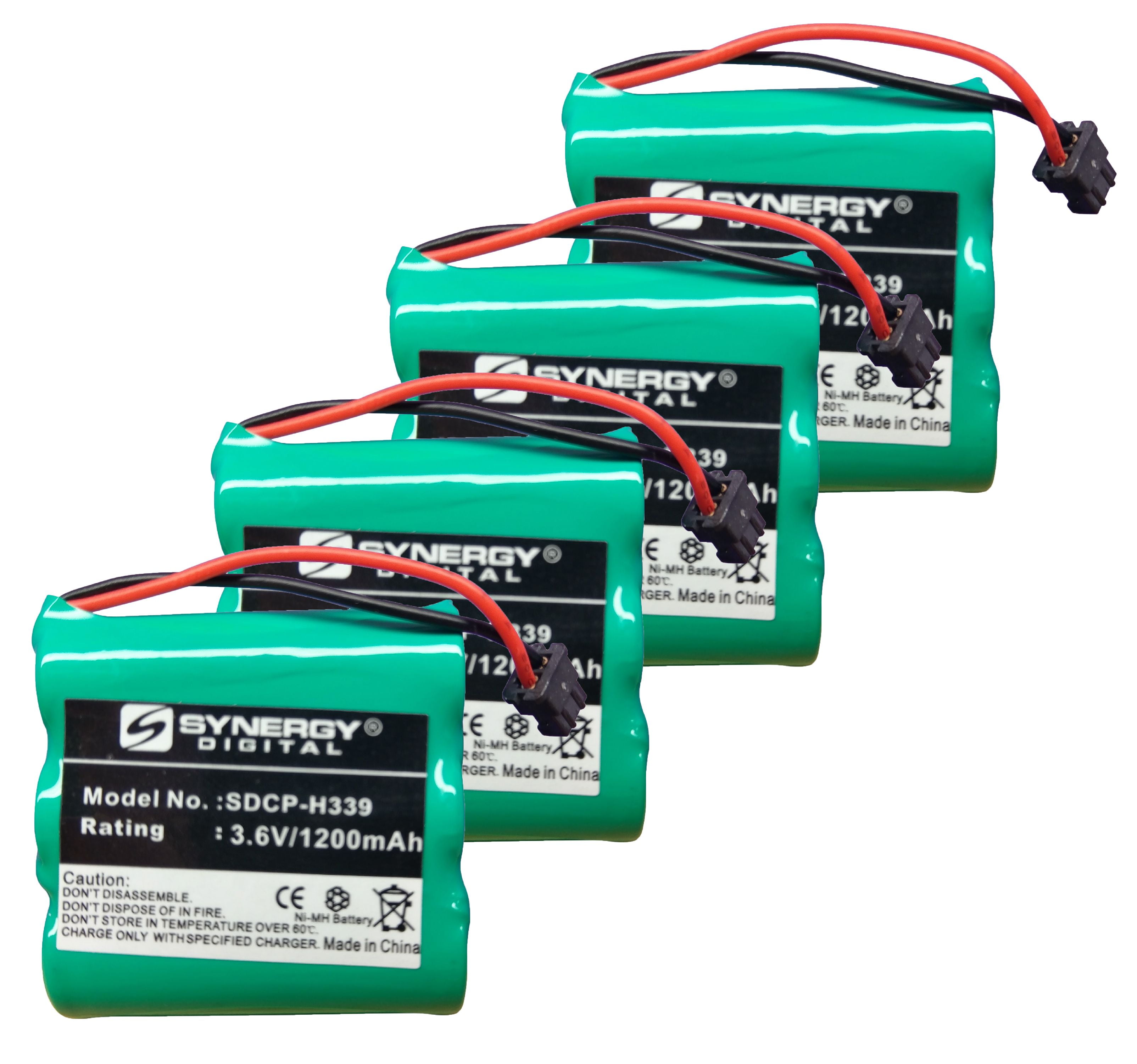 Synergy Digital Cordless Phone Batteries, Works with Panasonic KX