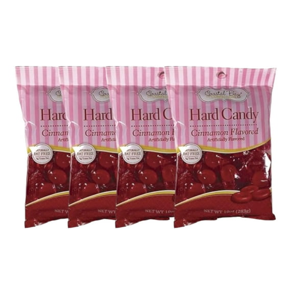Coastal Bay Cinnamon Flavored Hard Candy 10 oz bags (Pack of 4)