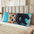 thumbnail image 5 of Naloa Underwater Diving Cat Super Soft 20x60 Body Pillow Case,Long Side Hidden Zipper（PILLOWS ARE NOT INCLUDED）, 5 of 6