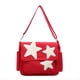 thumbnail image 1 of Bolso de Mensajero para Mujer Diseño de Estrella Bolso de Mensajero Ajustable con Bolsillos Laterales Bolsos de Hombro con Cremallera Rojo, 1 of 5