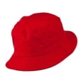 thumbnail image 3 of Big Size Cotton Blend Twill Bucket Hat - Red 2XL-3XL, 3 of 5