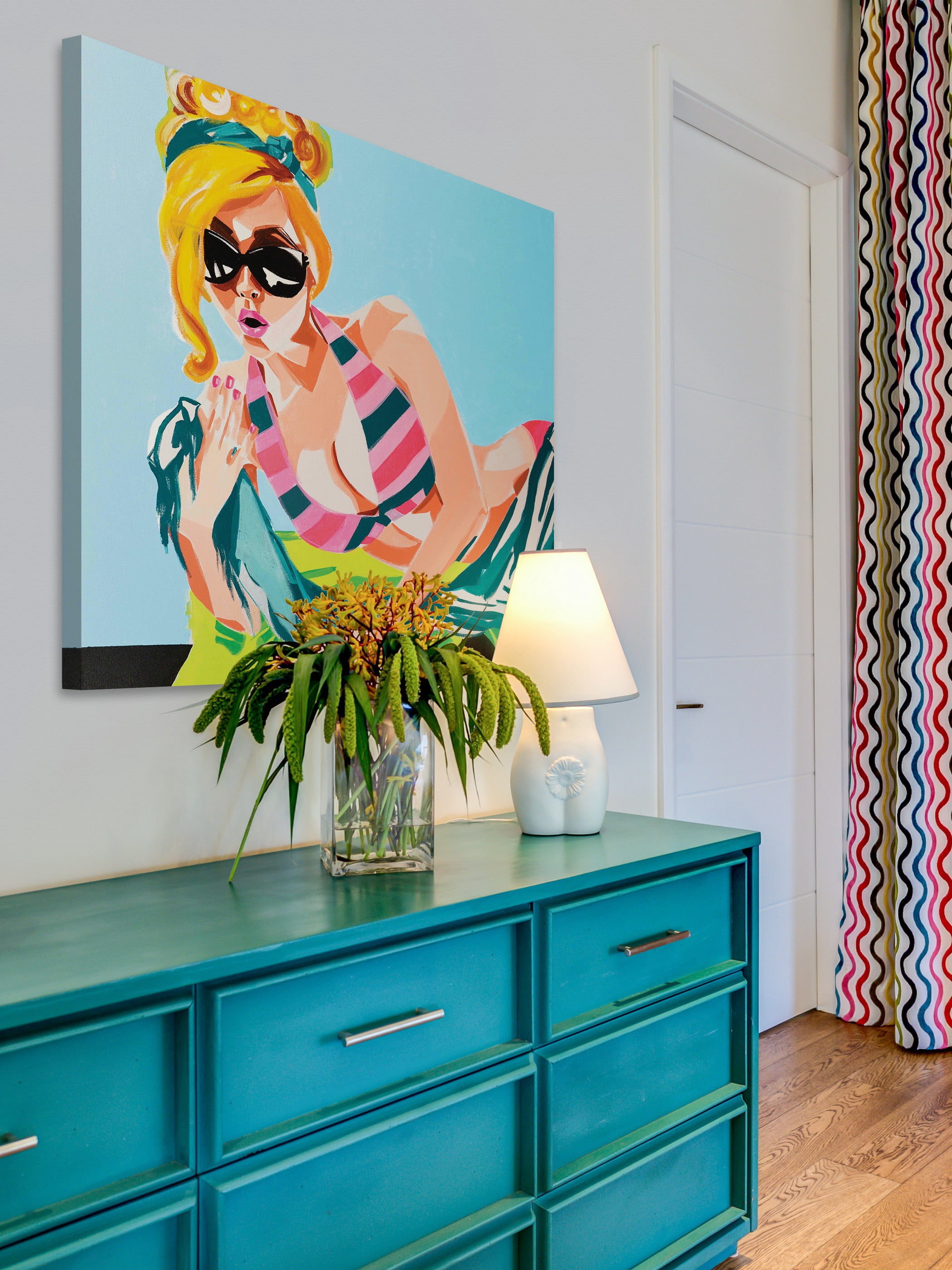 Marmont Hill 'Beach Babe' by Molly Rosner Painting Print on Wrapped Canvas